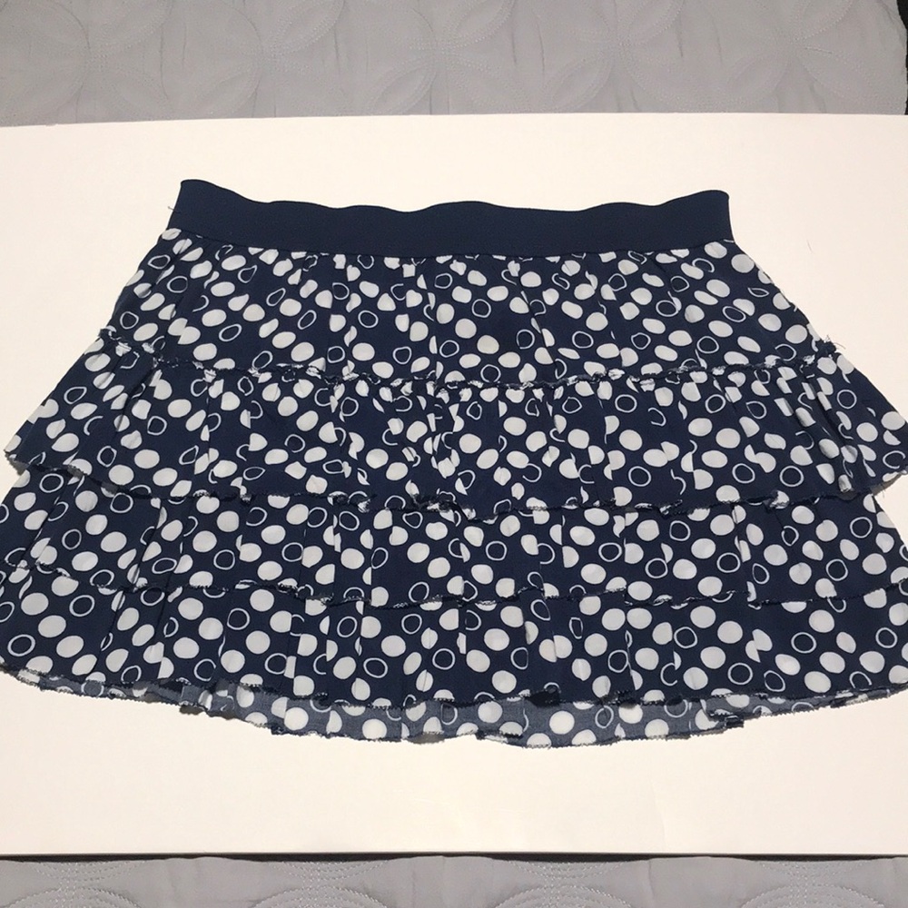 Layered skirt with circles